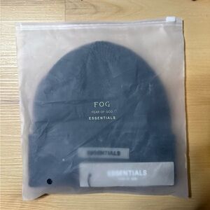 Essentials Charcoal Grey Beanie